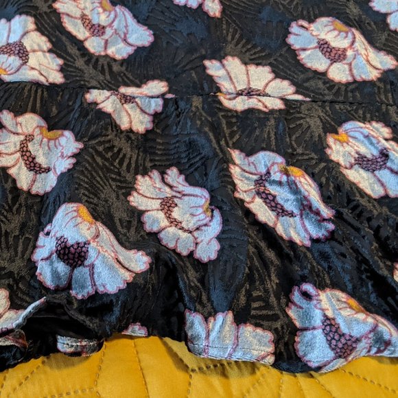 LOFT Iced Floral Velvet Swing Dress - Picture 9 of 10